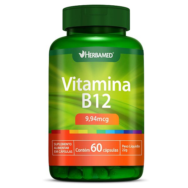 Vitamina B12 9,94mcg 60 Caps Herbamed