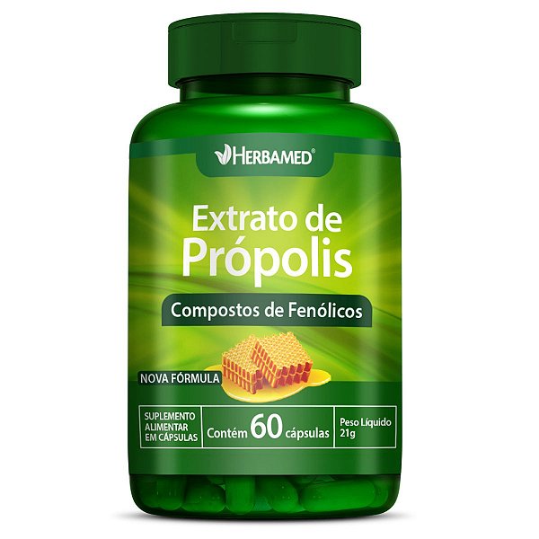 Extrato De Propolis 60 Caps Herbamed