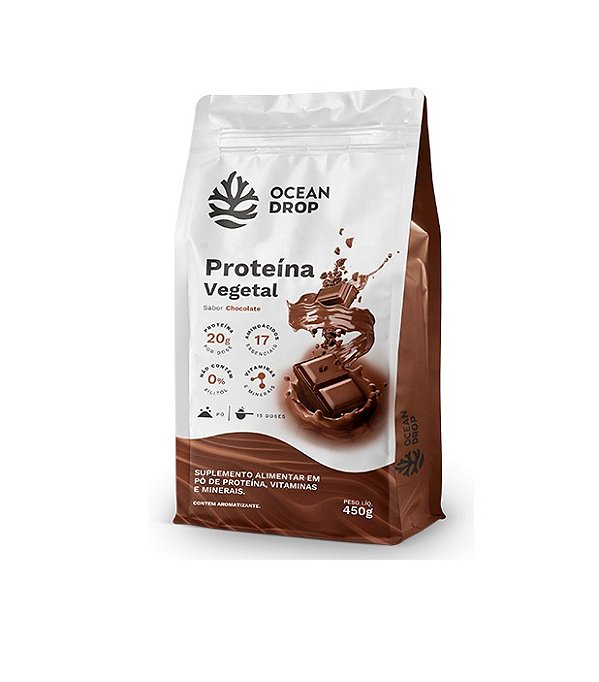 Proteina Vegetal 450g Sabor Chocolate Ocean Drop