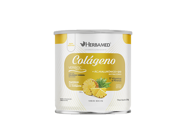 Colágeno Verisol 200g Sabor Abacaxi Herbamed