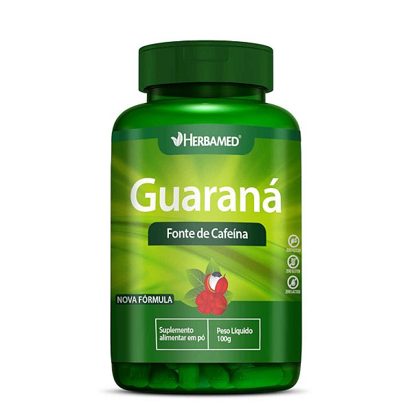 Guaraná 400mg 60 Cápsulas Herbamed