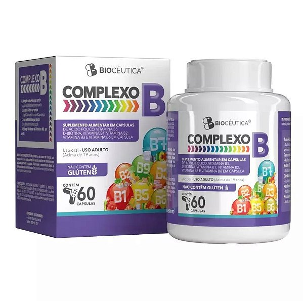 Complexo B 60 Cápsulas Biocêutica