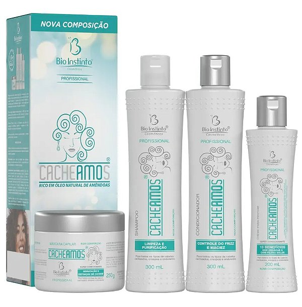 Kit Capilar Cacheamos 4 Itens Bio Instinto