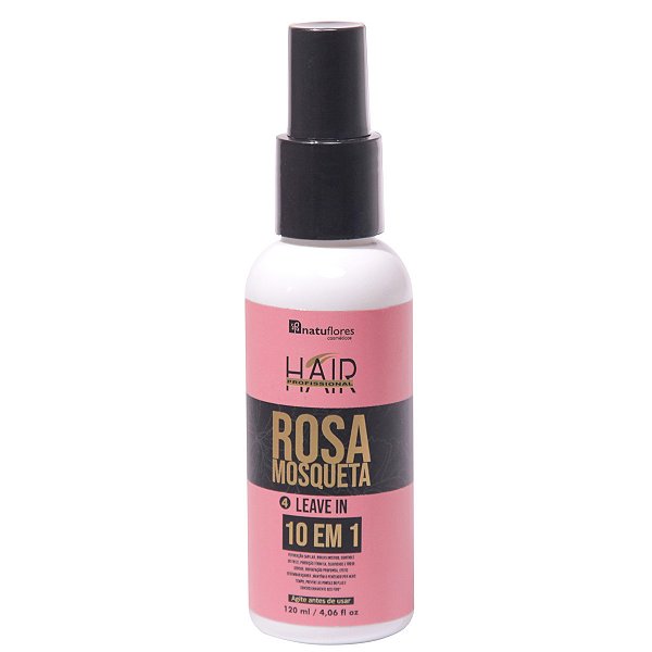 Leave In Rosa Mosqueta 10 em 1 Profissional 120ml Natuflores