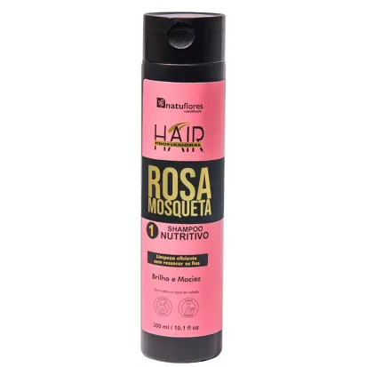 Shampoo Nutritivo Rosa Mosqueta 300ml Natuflores