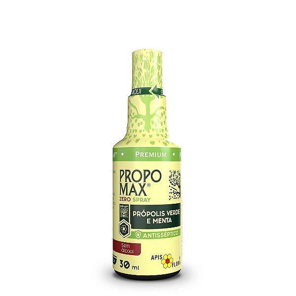 Propomax Zero Spray Bucal 30ml – Própolis Verde e Menta Sem Álcool – Apis Flora