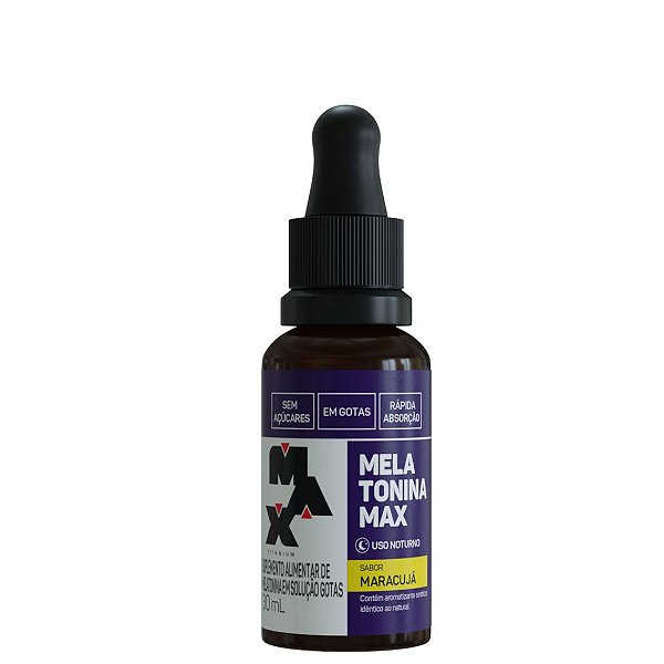 Melatonina Max 30 ml Maracujá Max Titanium