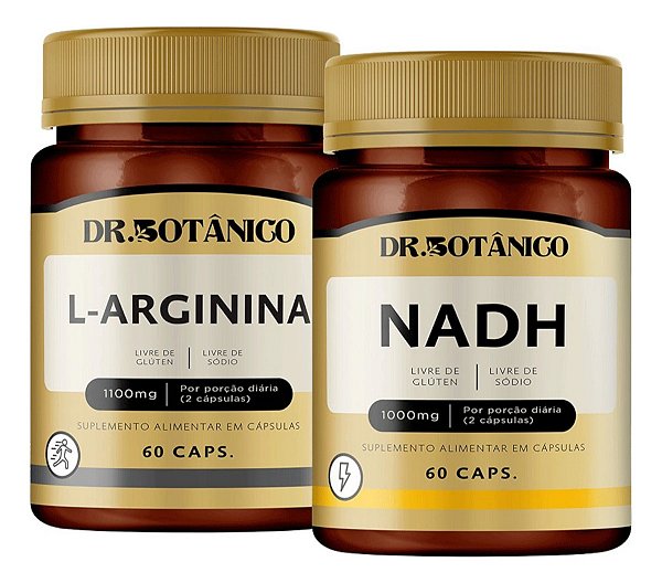 Kit Suplemento para Energia e Performance | NADH + L-Arginina