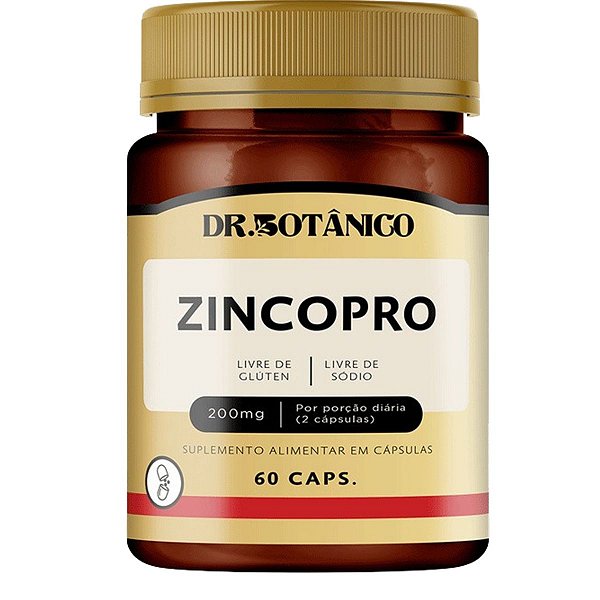 ZincoPro 200Mg 60 Cápsulas Dr Botânico