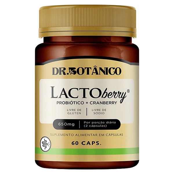 Lactoberry 650 Mg 60 Cápsulas Dr Botânico