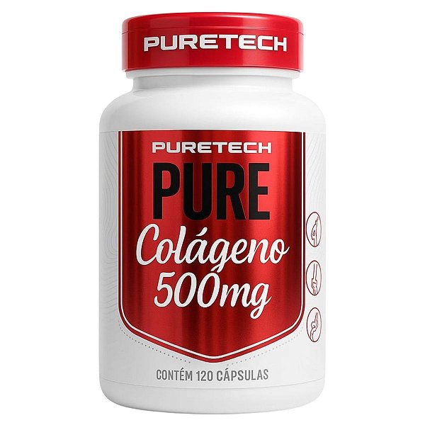 Pure Colágeno 500Mg 120 Cápsulas Puretech