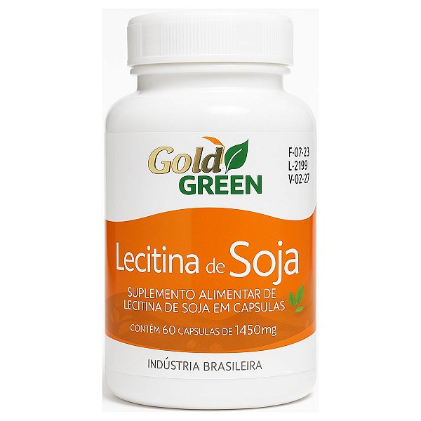 Lecitina de Soja 1450Mg 60 Cápsulas Gold Green