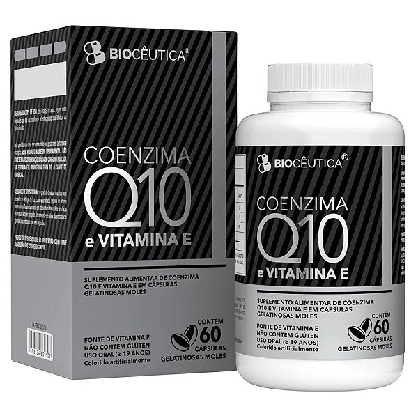 Coenzima Q10 e Vitamina E 60 Cápsulas Biocêutica