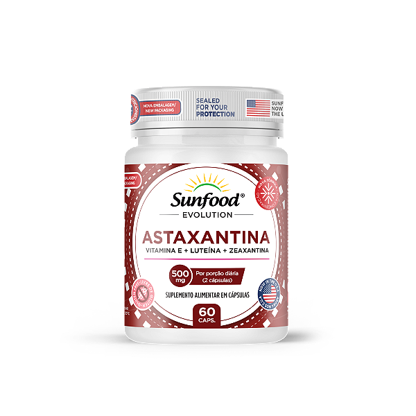 Astaxantina 500mg 60 Cápsulas Sunfood Evolution