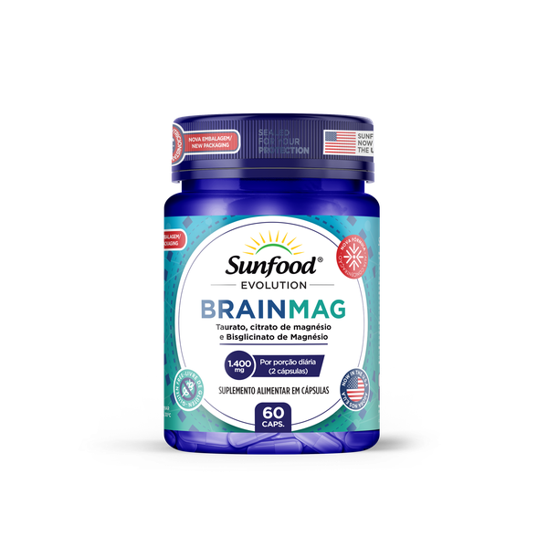BrainMag 1400mg 60 Caps Sunfood Evolution