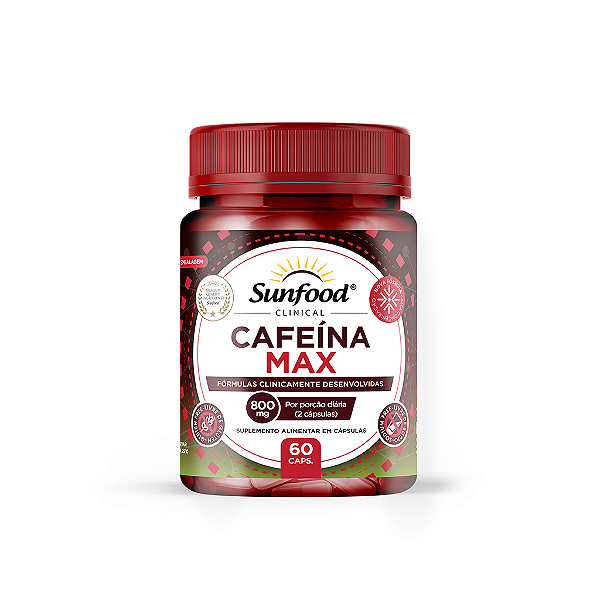Cafeína Max 800mg 60 Caps Sunfood Evolution