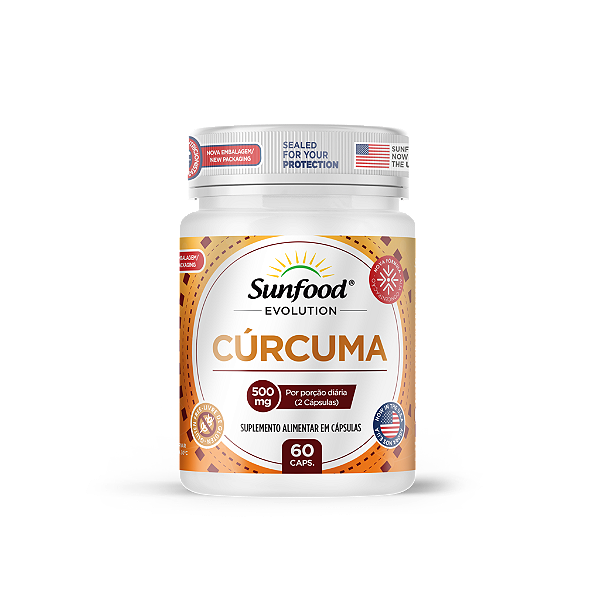 Cúcurma 500Mg 60 Caps Sunfood Evolution