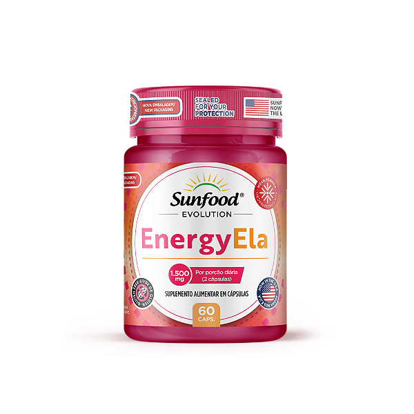 Energyela 1500mg 60 Cáps Sunfood Evolution
