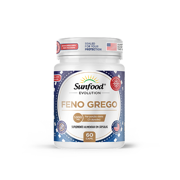 Feno Grego 1000mg 60 Cápsulas Sunfood Evolution