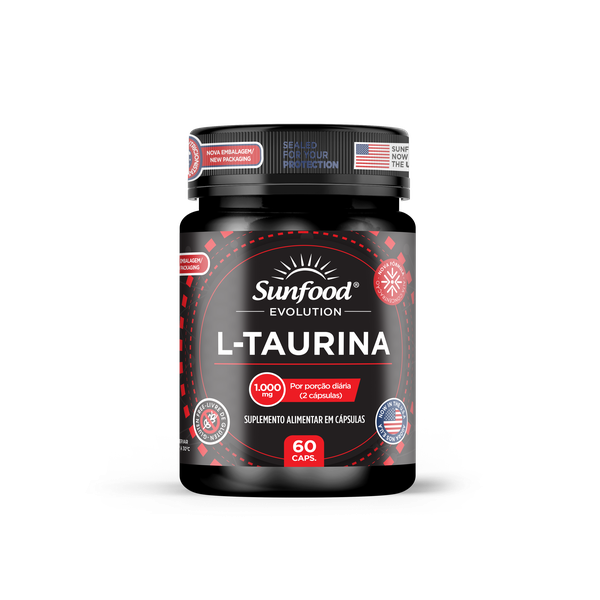 L-Taurina 1000mg 60 Caps Sunfood Evolution