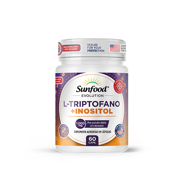 L-Triptofano + Inositol 1000Mg 60 Caps Sunfood Evolution