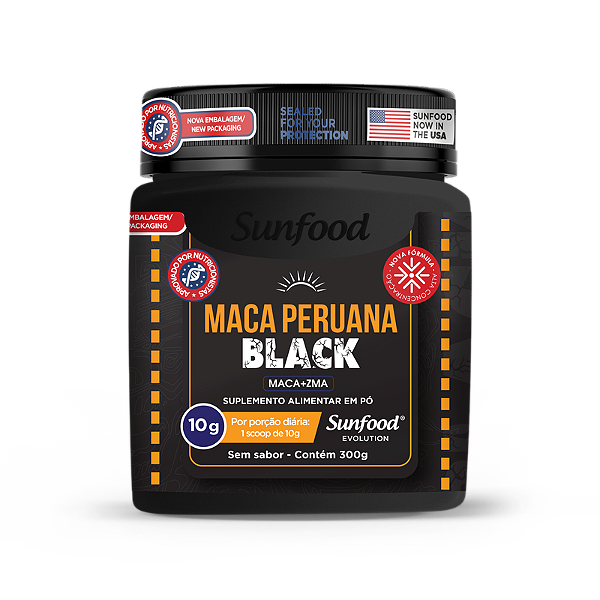 Maca Peruana Black (Maca+ZMA) 300g Sunfood Evolution