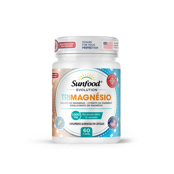 Trimagnésio 1000mg 60 Caps Sunfood Evolution