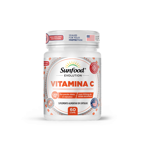 Vitamina C 1200mg 60 Caps Sunfood Evolution