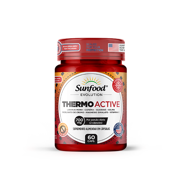 Thermo Active 700mg 60 Caps Sunfood Evolution