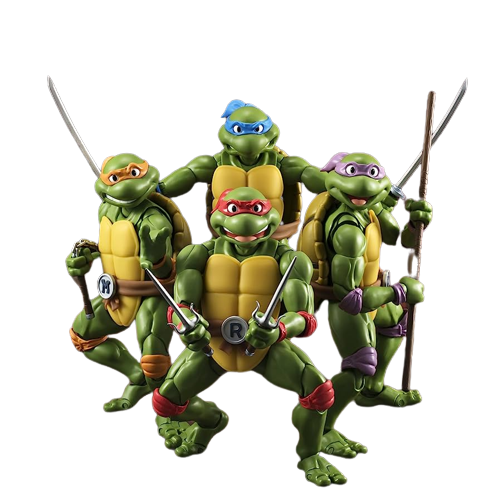 Bandai Tamashi Nations S.H. Figuarts "Teenage Mutant Ninja Turtles" Action Figure Set 4 Figuras (15cm)