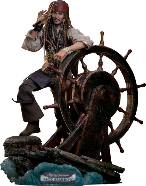 🏴‍☠️【PRÉ-VENDA】Hot Toys Pirates Of The Caribbian - Johnny Depp - Jack Sparrow Dx 1/6