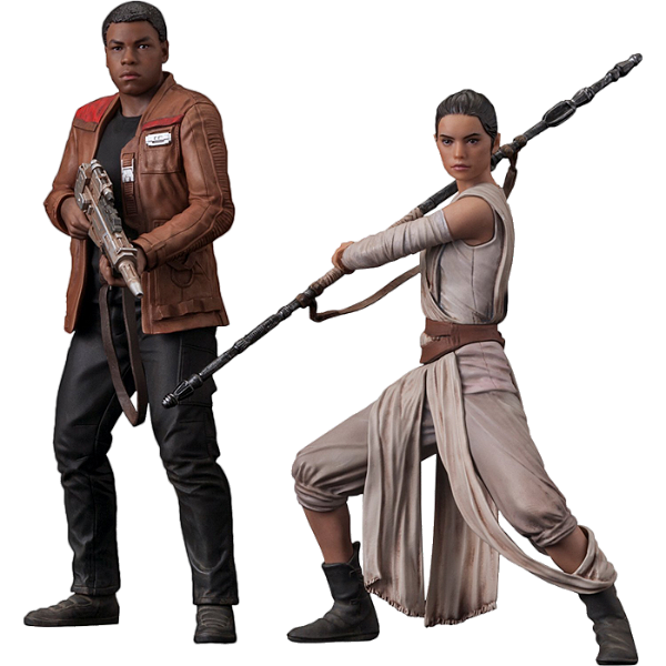 ✨【NOVO / LACRADO】Kotobukiya Star Wars Rey & Finn 1/10 ARTFX+ | Estátuas Colecionáveis