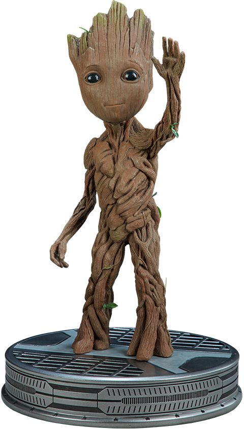 🪐【NOVO / LACRADO】 Sideshow Baby Groot Maquette | Guardiões da Galáxia Vol. 2 🌱 | Colecionável Premium