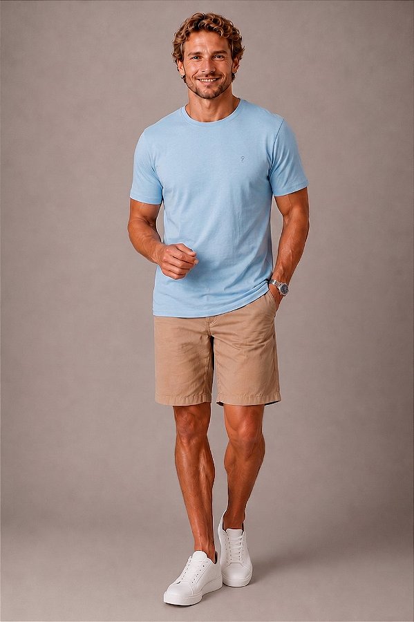 Camiseta Essential Azul Celeste