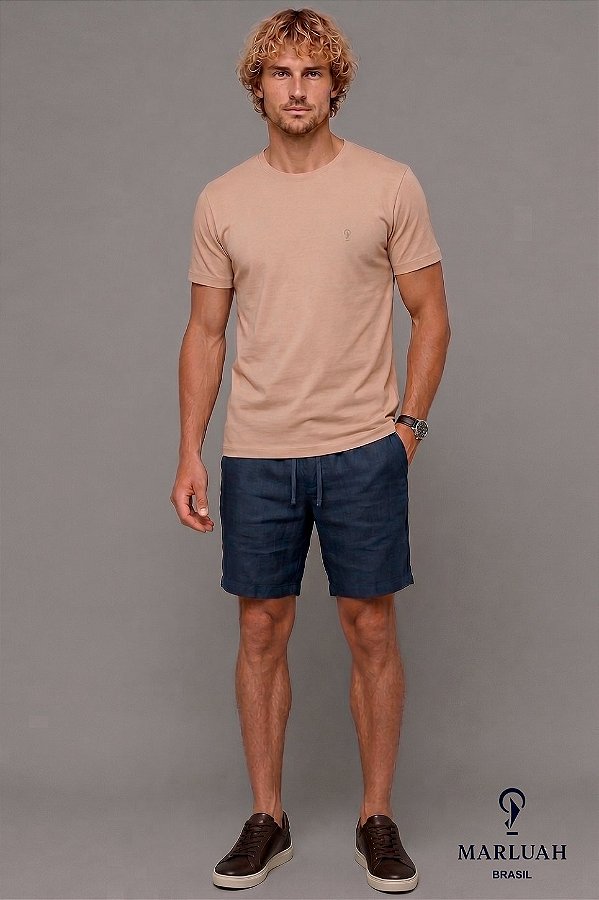 Camiseta Essential cor Areia