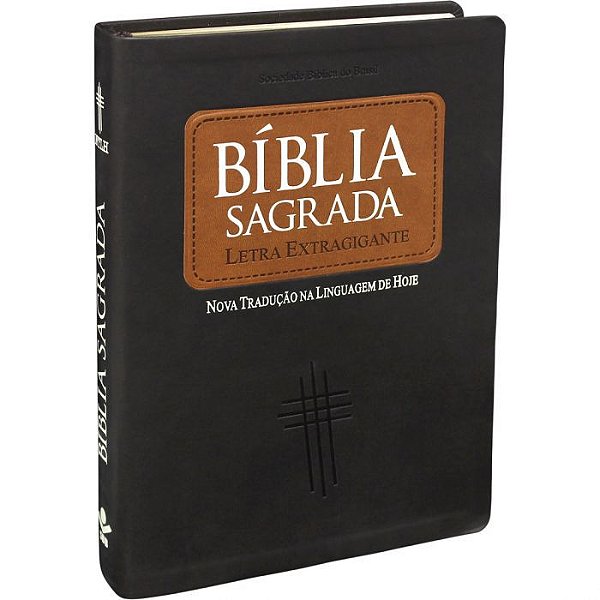 Bíblia de deus Sagrada Letra Grande, Nova Tradução na Linguagem de Hoje, Capa na cor Marrom