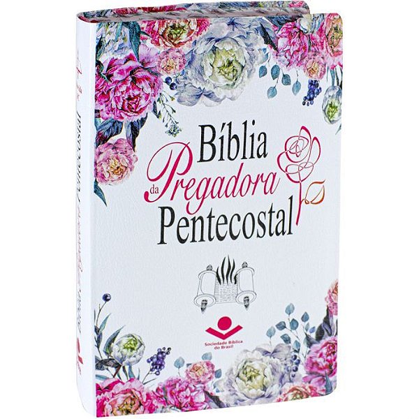 Bíblia da Pregadora Pentecostal, Almeida Revista e Corrigida, Portátil, sem Índice, Couro bonded