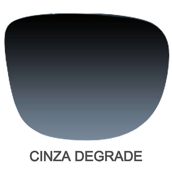 Lente com Grau no Solar CINZA DEGRADÊ (Mais Claro em Baixo)
