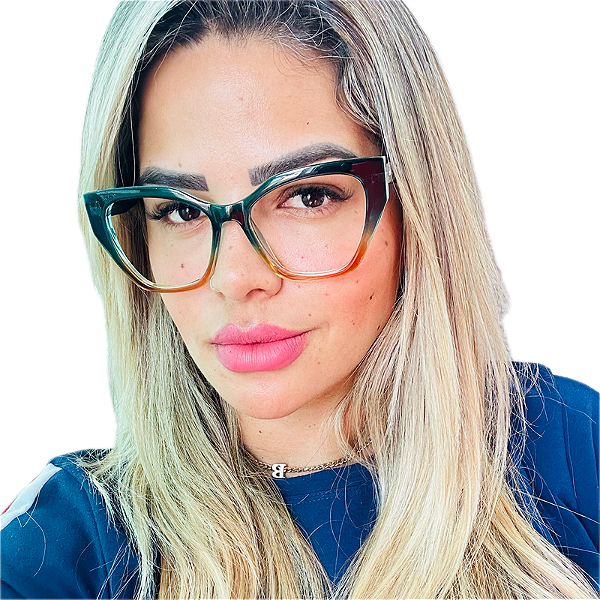 Armação Óculos Grande Atraente Feminina Original