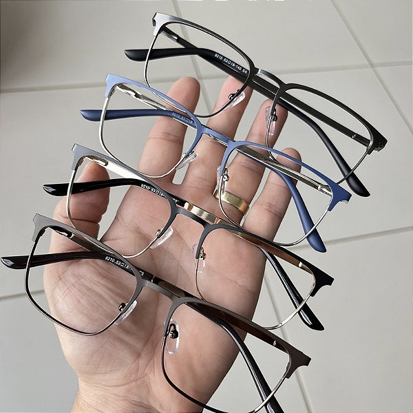 ARMAÇÃO METAL LEVE DISCRETA BÁSICA ORIGINAL VOOX
