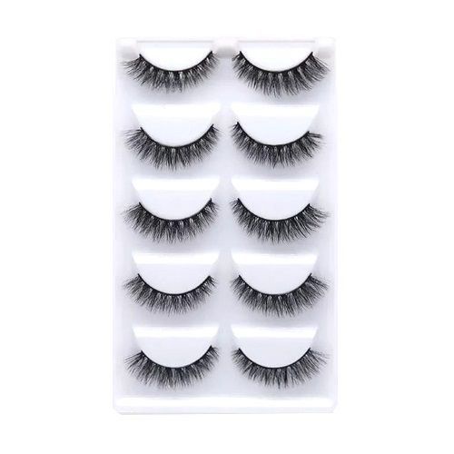 Cartela de Cílios 3D 5 pares - Modelo E08