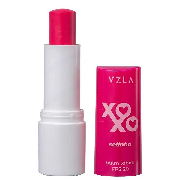Lip Balm Hidratante XOXO FPS20 Selinho (Rosa) - Vizzela