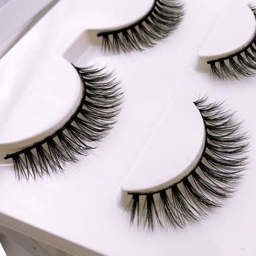 Cartela de Cílios Postiços 3D 5 pares - Modelo X04