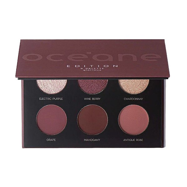 Paleta de Sombras 6 Cores Glorious - Oceane Edition