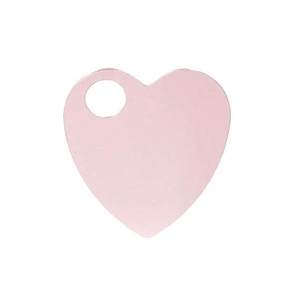 Placa Coração Espelhado Rosa para Mistura de Bases