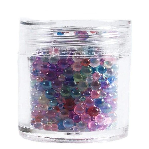 Pérolas para Maquiagem e Unhas - Multicolorido