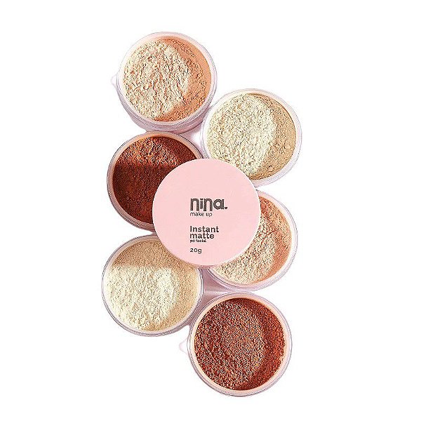 Pó Solto a Prova d'água Instant Matte - Nina Makeup