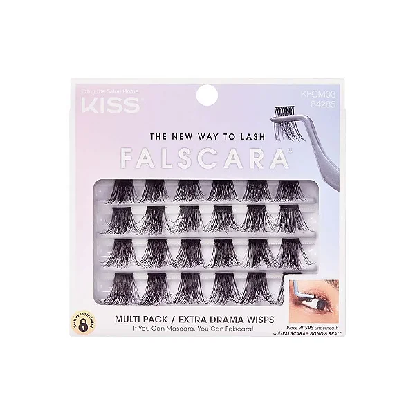 Cílios Postiços Individuais Falscara Extra Drama Wisps KFCM03 - Kiss New York