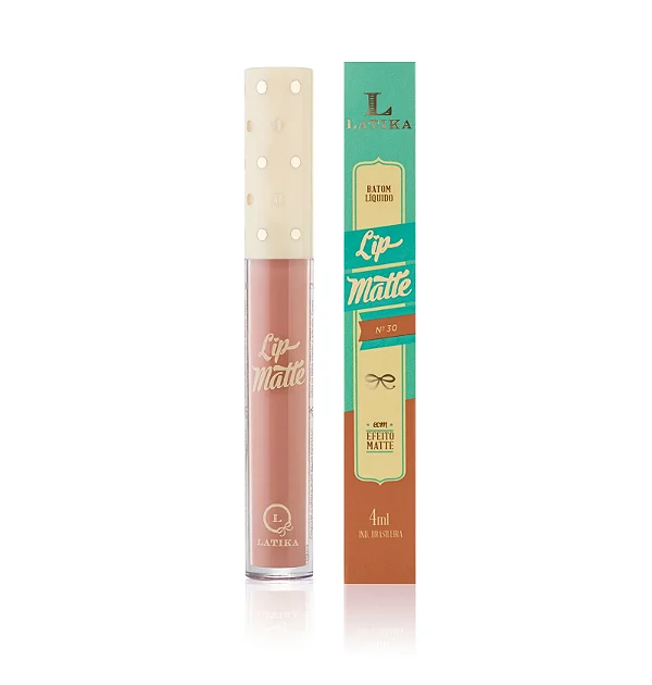 Batom Líquido Lip Matte Nude Nº 30 - Latika