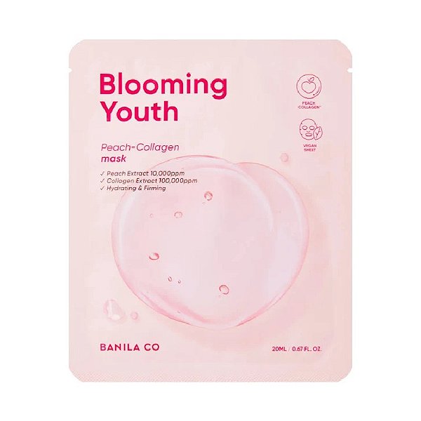 Máscara Blooming Youth Peach Collagen - Banila Co